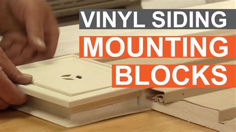 If block is too small or too tight, cut the siding a little more. . Diy siding mounting block